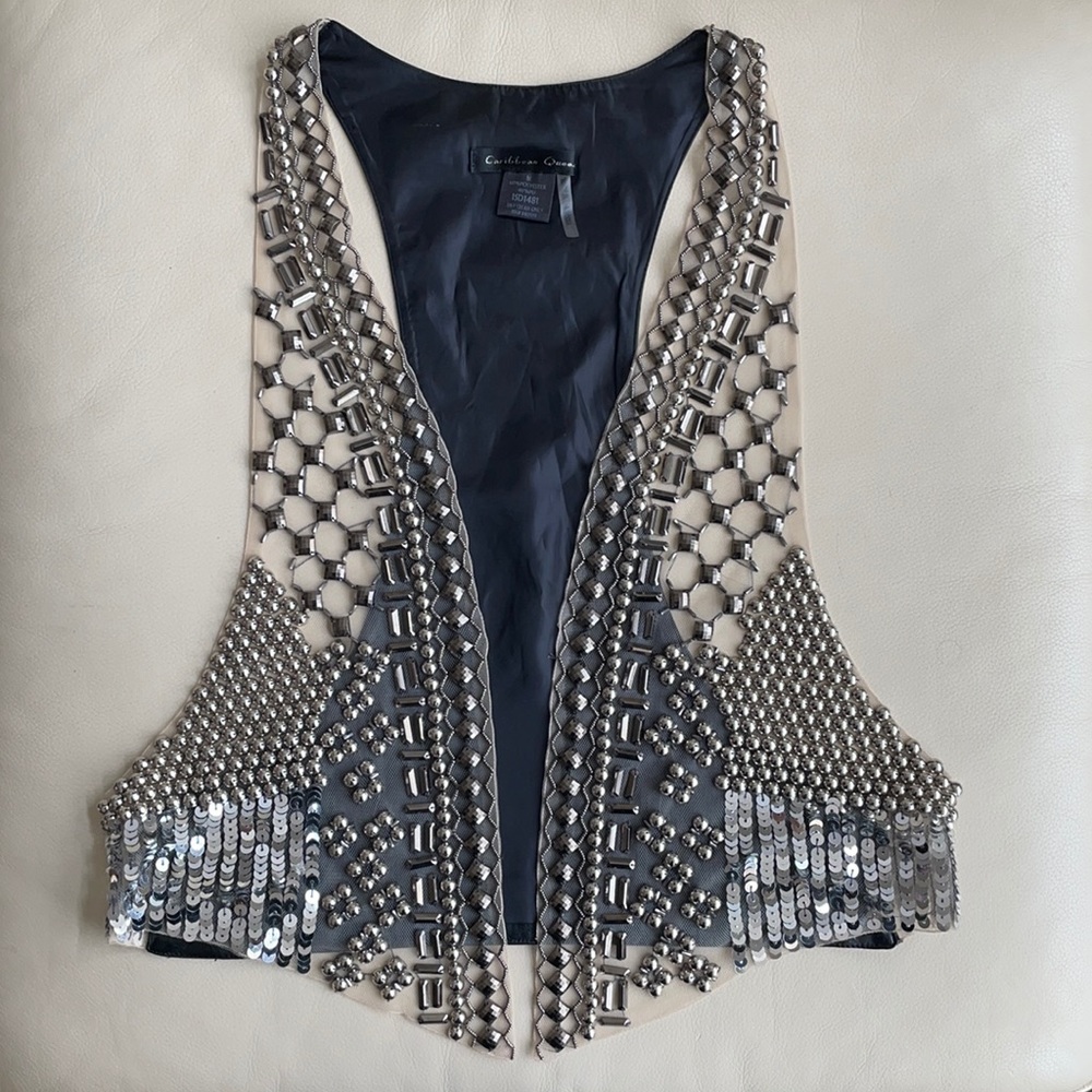 Boho Beaded Festival Vest